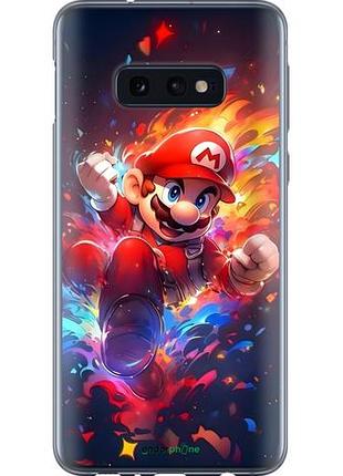 Чехол на samsung galaxy s10e супер марио самсунг с10e