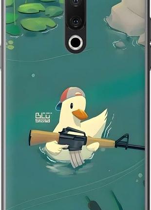 Чехол на meizu 15 уточка с автоматом мейзу 15