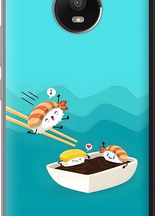 Чехол на motorola moto e4 plus суши моторола мото е4 плюс