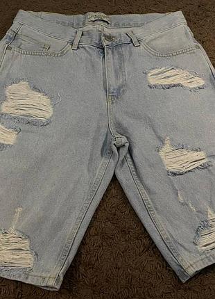 Мужские джинсовые бермуды lc waikiki (lcw jeans)