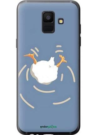 Чехол на samsung galaxy a6 2018 смешная утка, гусь самсунг а6 2018