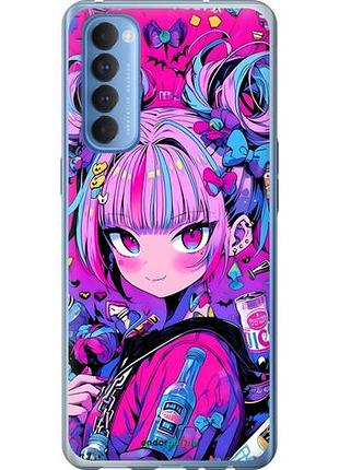Чехол на oppo reno 4 pro аниме милаха оппо рено 4 про