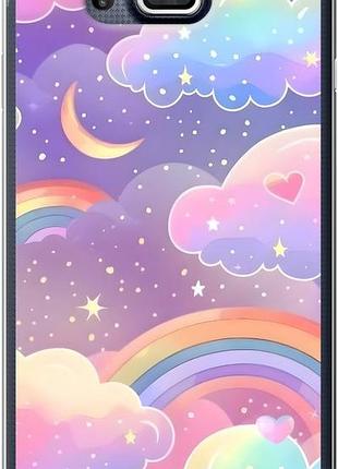 Чехол на samsung galaxy alpha g850f облака и радуга самсунг альфа г850ф