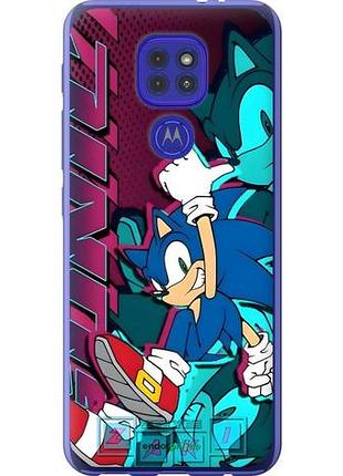 Чехол на motorola g9 play соник sonic моторола г9 плей
