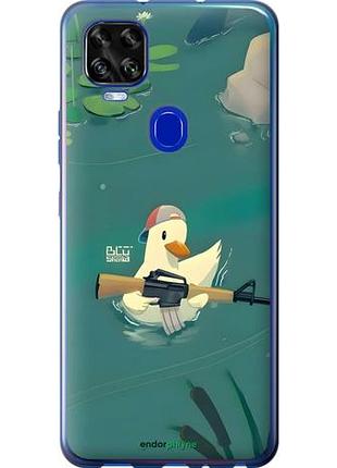 Чехол на zte blade v2020 уточка с автоматом зте блейд в2020
