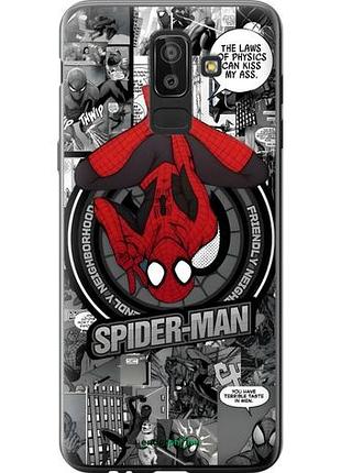 Чехол на samsung galaxy j8 2018 человек паук, spiderman самсунг й8 2018