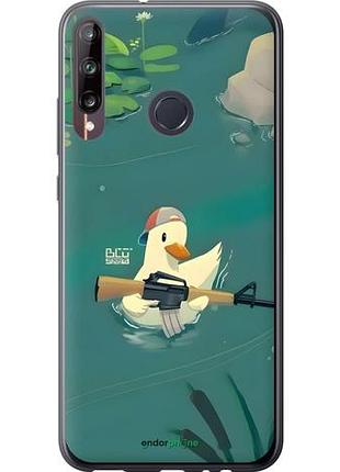 Чехол на huawei p40 lite e уточка с автоматом хуавей п40 лайт е