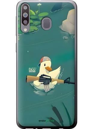 Чехол на samsung galaxy a40s a3050 уточка с автоматом самсунг а40с а3050