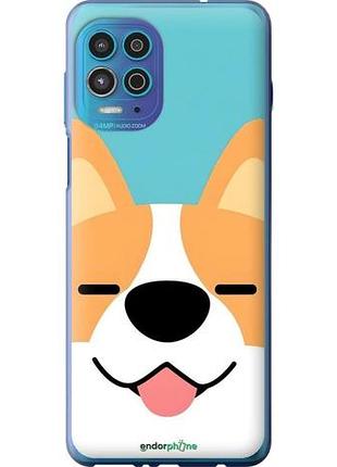 Чехол на motorola g100 забавный корги моторола г100