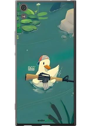 Чехол на sony xperia xa1 ultra g3212 уточка с автоматом сони эксперия ха1 ультра г3212