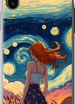 Чехол на iphone x девушка арт айфон х
