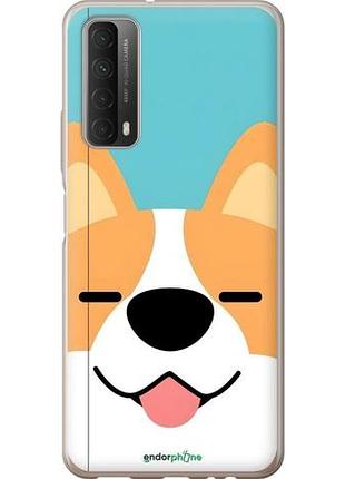 Чехол на huawei p smart 2021 забавный корги хуавей п смарт 2021