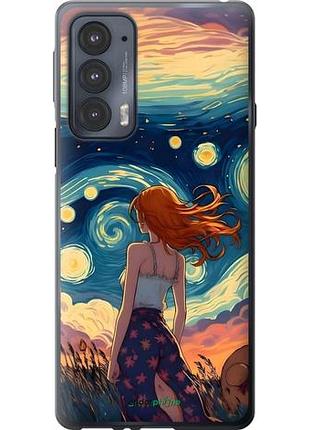 Чехол на motorola edge 20 девушка арт моторола эдж 20