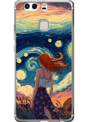 Чохол на huawei p9 plus дівчина арт