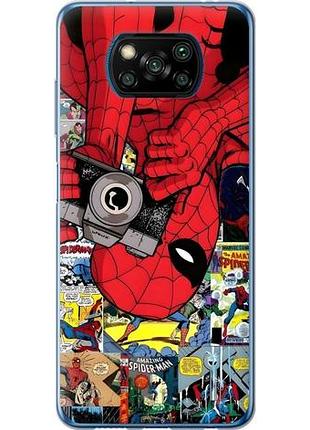 Чехол на xiaomi poco x3 pro человек паук, spiderman 2 сяоми поко х3 про 2