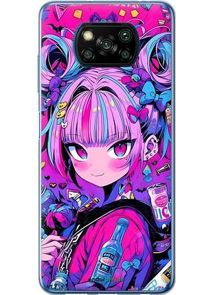Чехол на xiaomi poco x3 аниме милаха сяоми поко х3