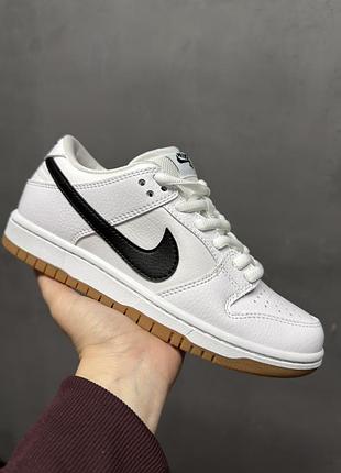 Кроссовки nike sb dunk low sb "white gum"