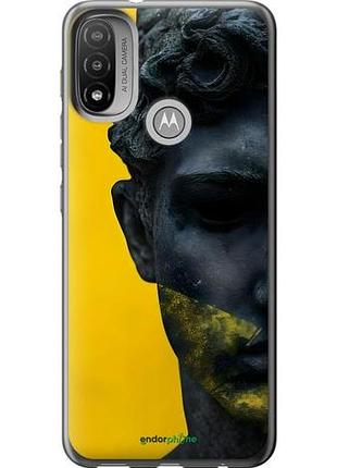 Чехол на motorola e20 статуя арт моторола е20