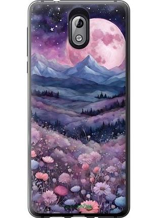 Чехол на nokia 3.1 ночь луна арт нокиа 3.1
