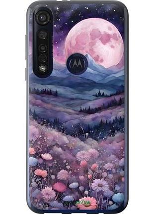 Чехол на motorola g8 plus ночь луна арт моторола г8 плюс
