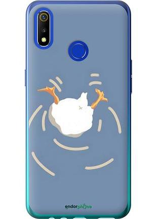 Чохол на realme 3 гусак пірнає