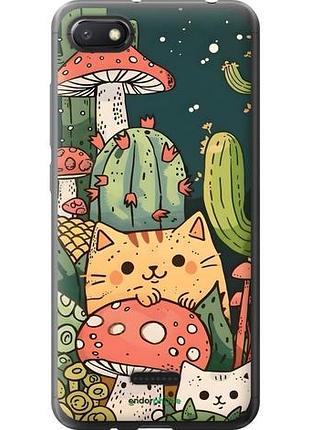 Чохол на xiaomi redmi 6a коти гриби