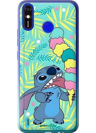 Чехол на tecno spark 4 lite стич