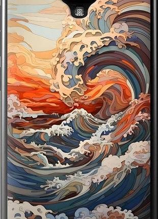Чехол на lenovo a536 арт волны леново а536