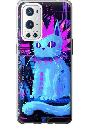 Чехол на oneplus 9 pro кот панк