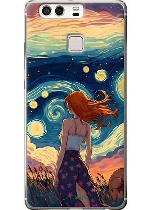 Чохол на huawei p9 дівчина арт