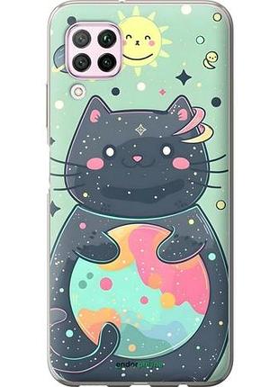 Чохол на huawei p40 lite милий котик