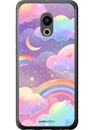 Чехол на meizu pro 6 облака и радуга мейзу про 6