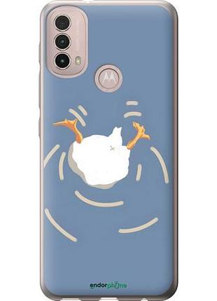 Чехол на motorola e40 смешная утка, гусь моторола е40