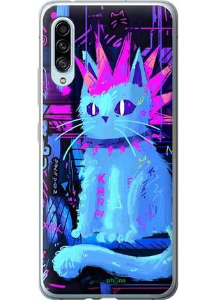 Чехол на samsung galaxy a90 5g кот панк