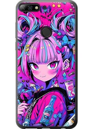 Чехол на huawei honor 7c pro аниме милаха хуавей хонор 7с про
