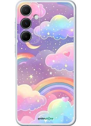 Чохол на samsung galaxy a55 хмари та веселка