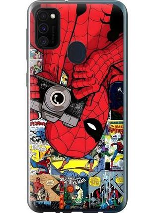 Чехол на samsung galaxy m21 m215f человек паук, spiderman 2 самсунг м21 м215ф 2
