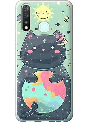 Чехол на vivo y19 милый котик виво у19