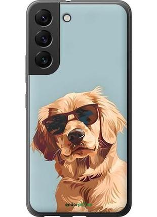 Чехол на samsung galaxy s22 пес в очках самсунг с22