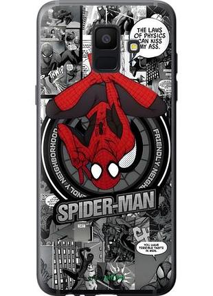 Чехол на samsung galaxy a6 2018 человек паук, spiderman самсунг а6 2018