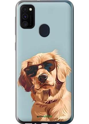 Чохол на samsung galaxy m30s 2019 пес в окулярах
