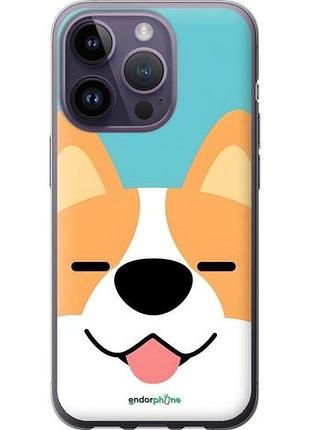 Чехол на iphone 14 pro забавный корги айфон 14 про