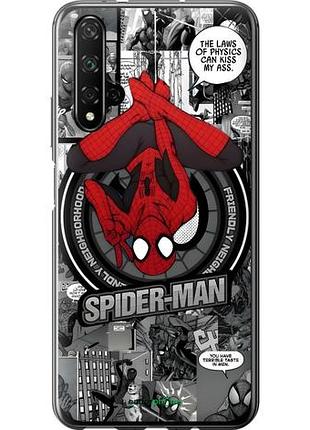 Чехол на huawei nova 5t человек паук, spiderman хуавей нова 5т