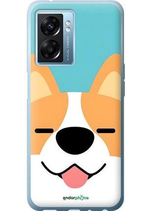 Чехол на oppo a77 5g забавный корги оппо а77 5г