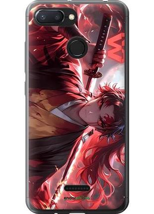 Чехол на xiaomi redmi 6 аниме самурай сяоми редми 6