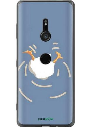 Чехол на sony xperia xz3 h9436 смешная утка, гусь сони эксперия хз3 х9436