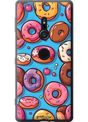 Чехол на sony xperia xz2 h8266 пончики сони эксперия хз2 х8266