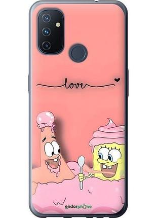 Чехол на oneplus nord n100 спанч боб, sponge bob 1+ норд н100