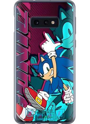 Чехол на samsung galaxy s10e соник sonic самсунг с10e