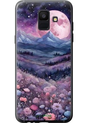 Чехол на samsung galaxy a6 2018 ночь луна арт самсунг а6 2018